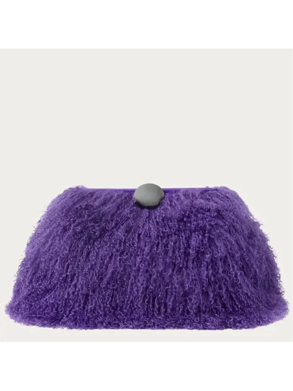 Aimee Kestenberg Full Circle XI Clutch in Royal Purple Mongolian Shearli